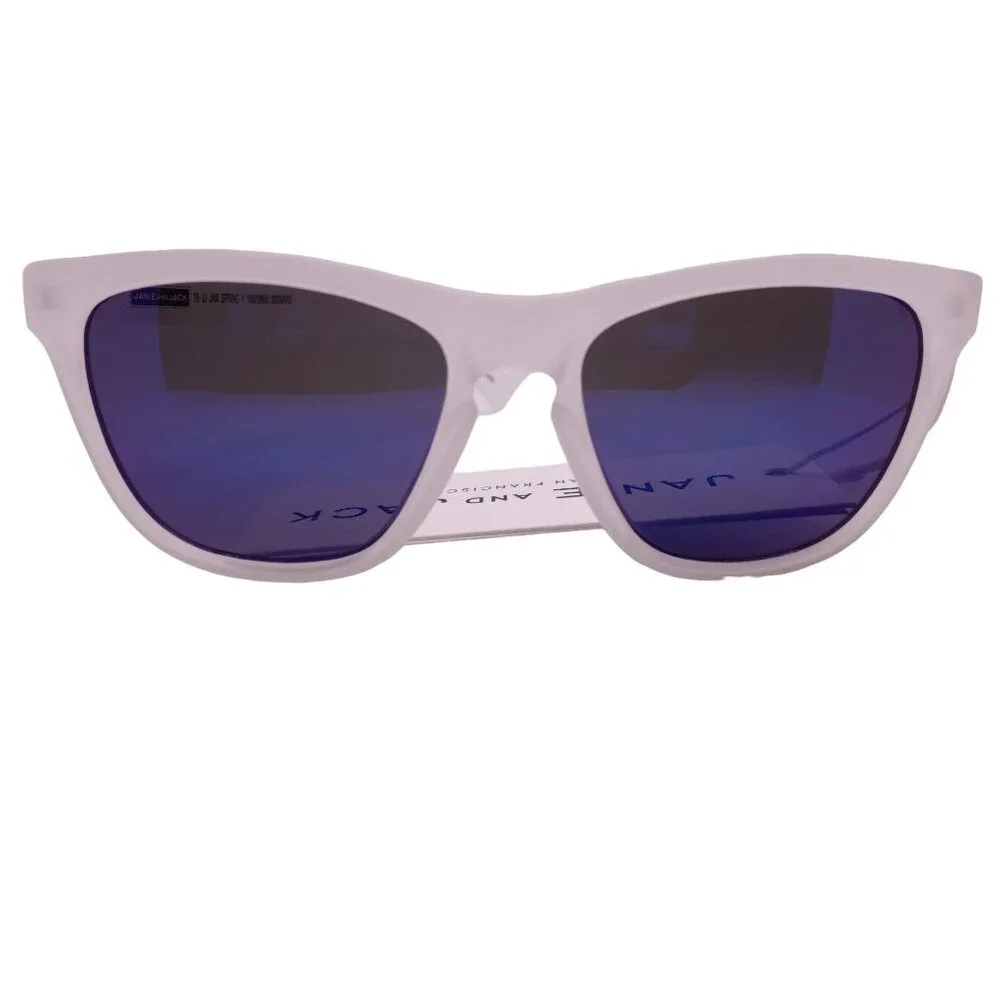 NWT Janie And Jack Sunglasses Boys 2-4 Years White Tinted UV Lenses Casual